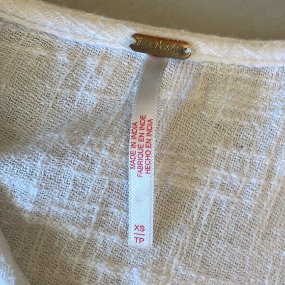 Free People White Button-Down Midi Dress - Picture 6 of 7